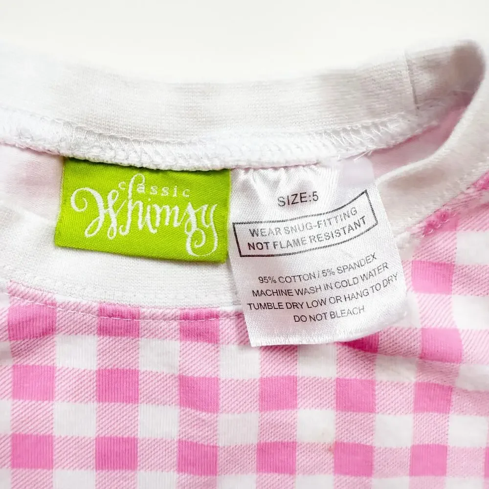 Classic Whimsy Gingham Pajama Top